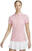 Polo-Shirt Nike Dri-Fit Victory Womens Golf Polo Medium Soft Pink/Black L