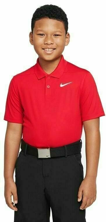 Camisa pólo Nike Dri-Fit Victory Boys Golf Polo University Red/White S