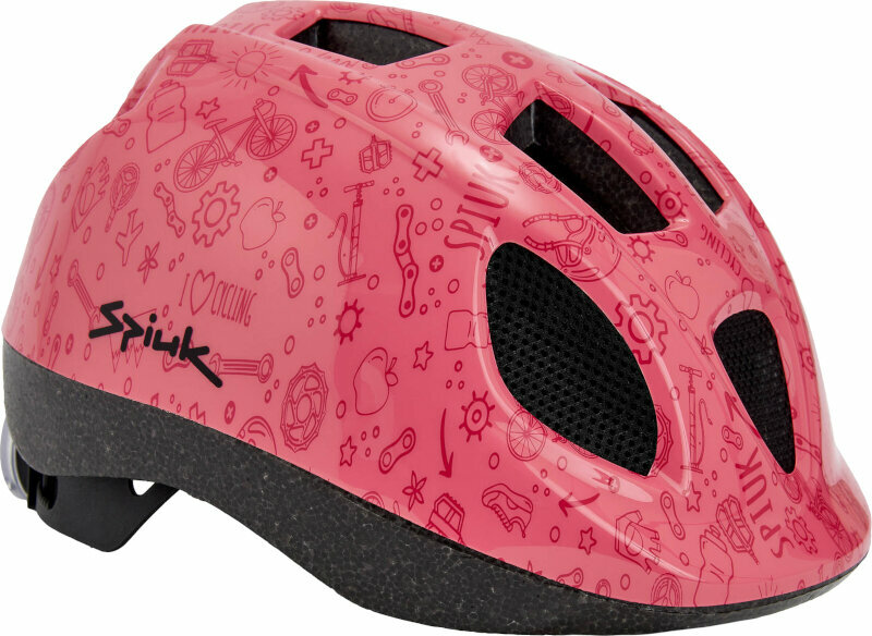 Lasten pyöräilykypärä Spiuk Kids Led Helmet Pink XS/S (46-53 cm) Lasten pyöräilykypärä
