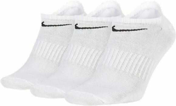 Chaussettes Nike Everyday Lightweight Training No-Show Socks Chaussettes White/Black XL - 1