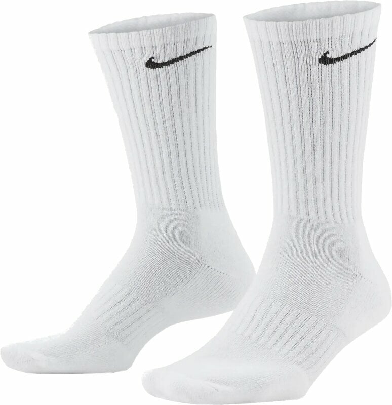 Meias Nike Everyday Cushioned Training Crew Socks Meias White/Black L