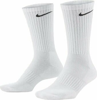Calcetines Nike Everyday Cushioned Training Crew Socks 3-Pack Calcetines White/Black L - 1