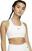Fitness-undertøj Nike Dri-Fit Swoosh Womens Medium-Support 1-Piece Pad Sports Bra White/Black XS Fitness-undertøj