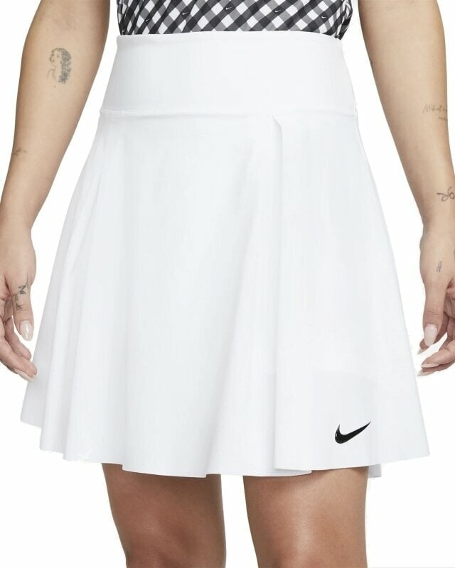 Kleid / Rock Nike Dri-Fit Advantage Womens Long Golf Skirt White/Black XS