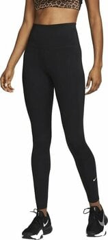 Pantaloni fitness Nike Dri-Fit One Womens High-Rise Leggings Black/White M Pantaloni fitness - 1