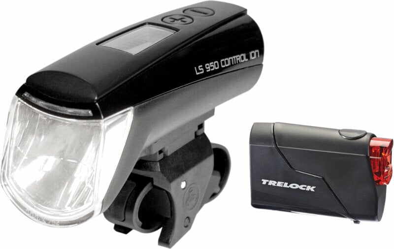 Fietslamp Trelock LS 950 Control Ion/LS 720 Set Zwart 70 lm Fietslamp