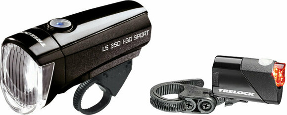 Fietslamp Trelock LS 350 I-Go Sport/LS 710 Set Zwart 15 lm Fietslamp - 1