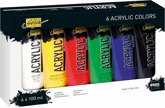 Culoare acrilică Kreul Solo Goya Set de vopsele acrilice 6 x 100 ml - 1