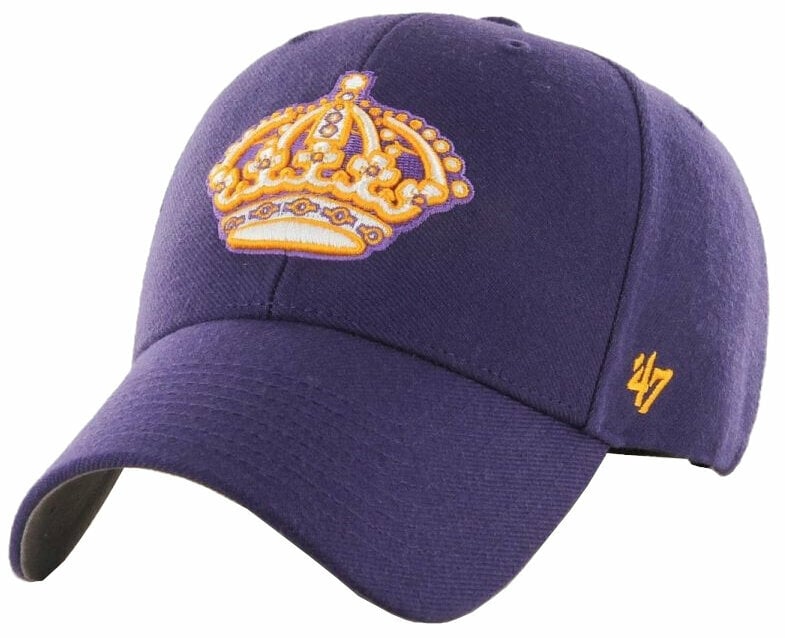 Hokejska kapa s šiltom Los Angeles Kings NHL '47 MVP Vintage Logo Purple Hokejska kapa s šiltom