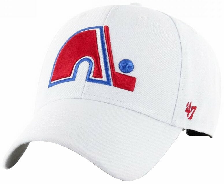 Hokejska kapa s vizorom Quebec Nordiques NHL '47 MVP Vintage Logo White Hokejska kapa s vizorom