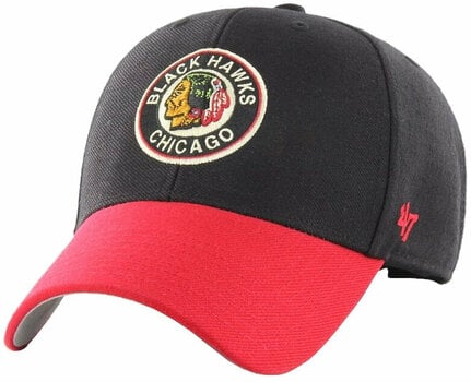 Eishockey Cap Chicago Blackhawks NHL '47 MVP Vintage Two Tone Logo Black Eishockey Cap - 1