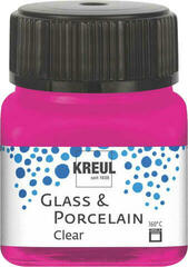 Glass Paint Kreul Clear Glass & Porcelain Paint Pink 20 ml 1 pc