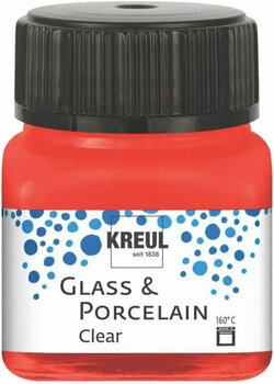 Barva za steklo Kreul Clear Window Color 20 ml Cherry Red - 1