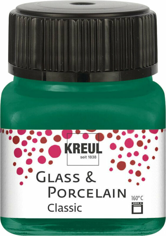 Porcelánfesték Kreul Classic Festék üveghez és porcelánhoz Dark Green 20 ml 1 db