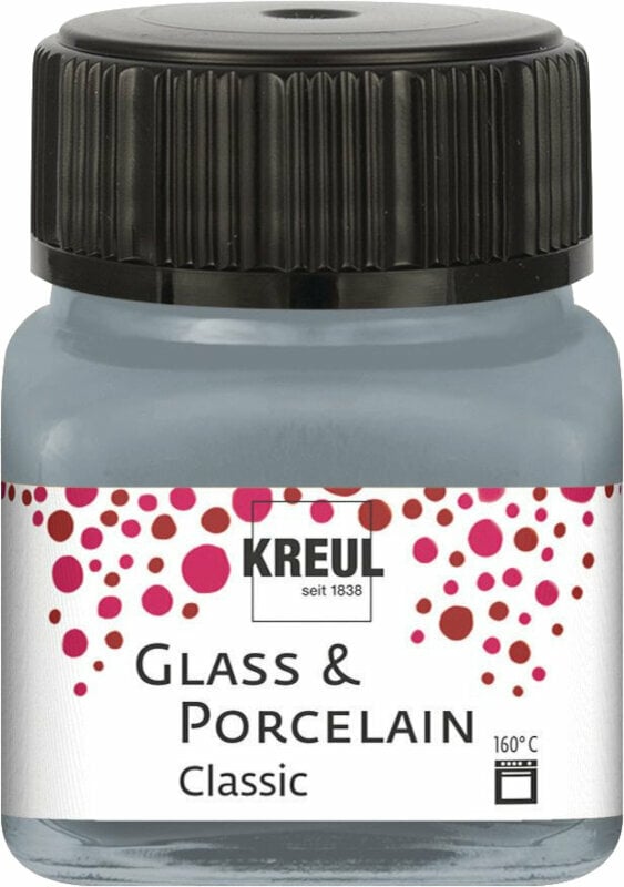 Porcelænsmaling Kreul Classic Maling til glas og porcelæn Metallic Silver 20 ml 1 stk.