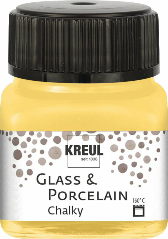 Glass Paint Kreul Chalky Glass Paint Yellow Safran 20 ml 1 pc