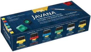 Textilfarbe Kreul Javana Set Eine Reihe von Farben für Textilien 6 x 20 ml