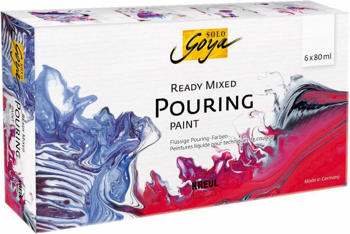 Sredstva Kreul Solo Goya Mixed Pouring Set 6 x 80 ml