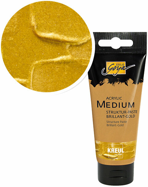 Medium Kreul Solo Goya Brilliant Gold Structure Paste 100 ml