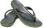 Jachtařská obuv Crocs Crocband Flip Graphite/Volt Green 43-44