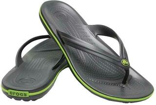 Scarpe unisex Crocs Crocband Flip Graphite/Volt Green