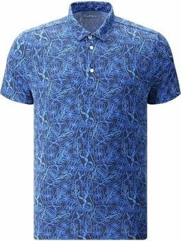 Polo-Shirt Chervo Mens Anyone Polo Blue Pattern 54 - 1