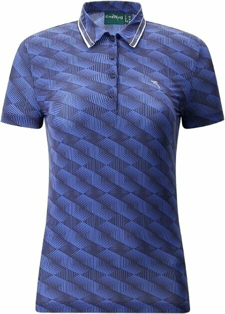 Polo-Shirt Chervo Womens Anzi Polo Blue Pattern 36
