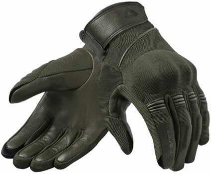 Motorcycle Gloves Rev'it! Gloves Mosca Urban Dark Green 2XL Motorcycle Gloves - 1