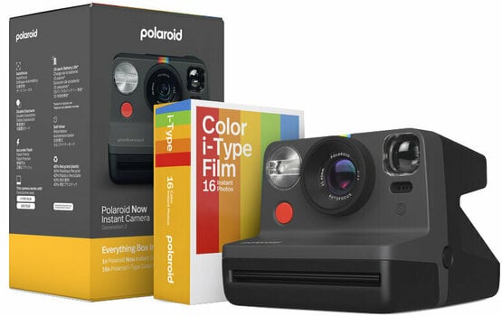 Błyskawiczne kamery Polaroid Now Gen 2 E-box Black - 1
