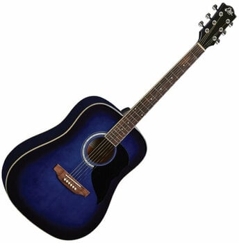 Guitare acoustique Eko guitars Ranger 6 Blue Sunburst - 1