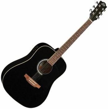 Dreadnought elektro-akoestische gitaar Eko guitars Ranger 6 EQ Black - 1
