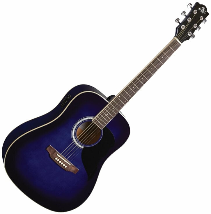 Elektroakustická kytara Dreadnought Eko guitars Ranger 6 EQ Blue Sunburst