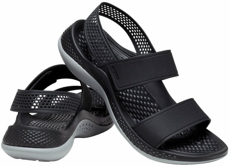 Buty żeglarskie damskie Crocs LiteRide 360 Sandal Black/Light Grey 41-42