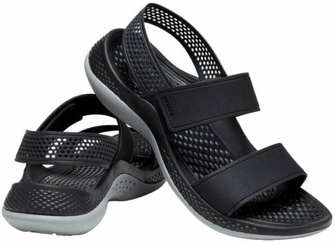 Buty żeglarskie damskie Crocs LiteRide 360 Sandal Black/Light Grey 41-42 - 1