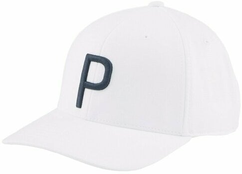 Mütze Puma P Cap White Glow/Navy Blazer - 1