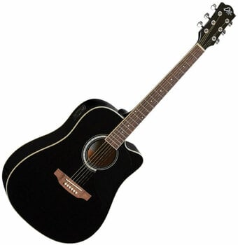 electro-acoustic guitar Eko guitars Ranger CW EQ Black - 1