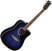 Dreadnought elektro-akoestische gitaar Eko guitars Ranger CW EQ Blue Sunburst