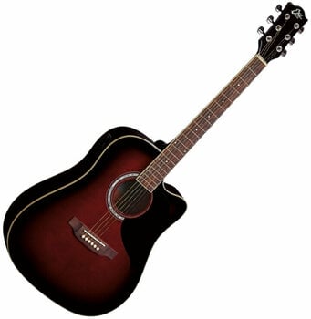 Dreadnought elektro-akoestische gitaar Eko guitars Ranger CW EQ Red Sunburst - 1