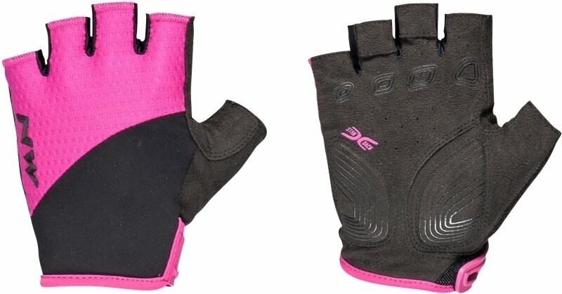 Bike-gloves Northwave Womens Fast Short Finger Glove Fuchsia/Black XS Bike-gloves