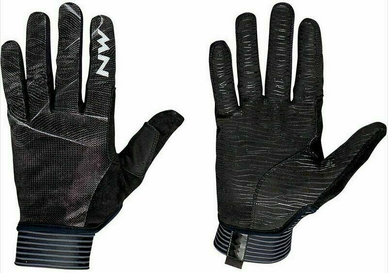 Cyklistické rukavice Northwave Air Glove Full Finger Black/Grey L Cyklistické rukavice