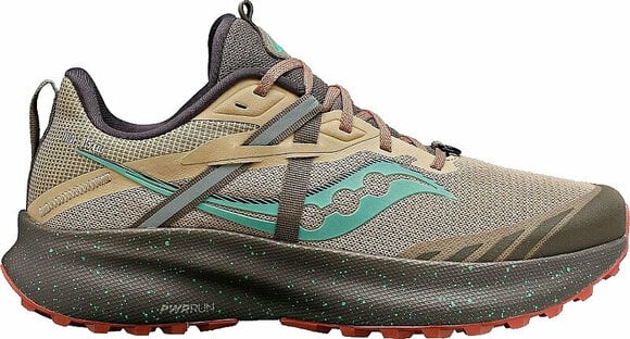 Chaussures de trail running
 Saucony Ride 15 Trail Womens Shoes Desert/Sprig 38,5 Chaussures de trail running - 1