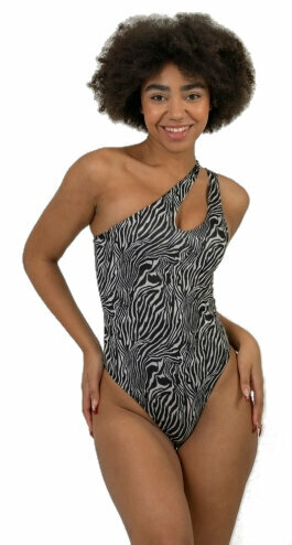 Ženski kupaći kostimi Nebbia Fortaleza Monokini - Zebra Zebra White S