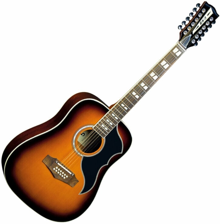 12-snarige elektrisch-akoestische gitaar Eko guitars Ranger XII VR EQ Honey Burst