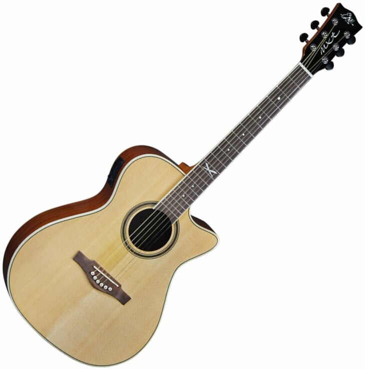 Jumbo elektro-akoestische gitaar Eko guitars NXT A100ce Natural