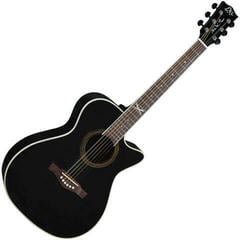 Jumbo Elektro-Akustikgitarren Eko guitars NXT A100ce Black Jumbo Elektro-Akustikgitarren