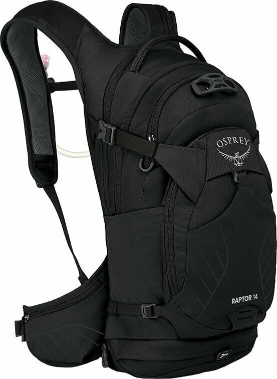Cycling backpack and accessories Osprey Raptor 14 Black Backpack
