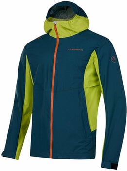 Outdoor Jacket La Sportiva Discover Jkt M Outdoor Jacket Storm Blue/Lime Punch L - 1