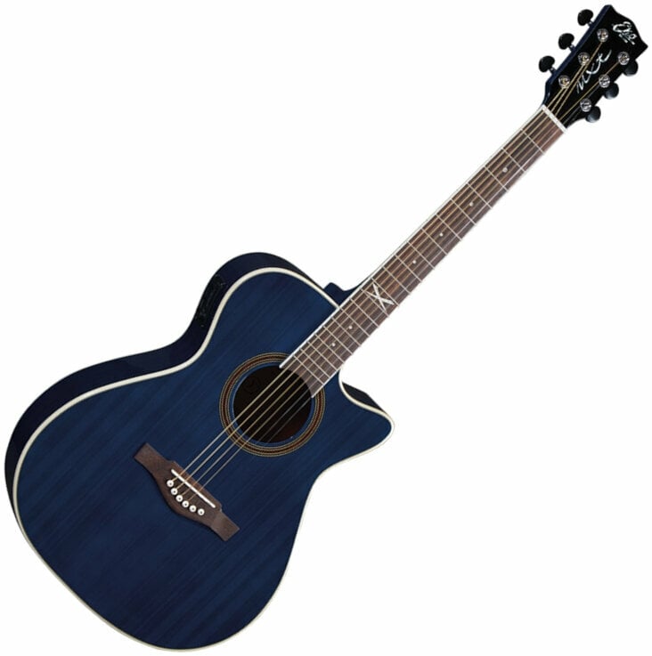 Jumbo elektro-akoestische gitaar Eko guitars NXT A100ce Blue