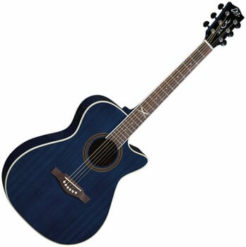 Jumbo elektro-akoestische gitaar Eko guitars NXT A100ce Blue - 1