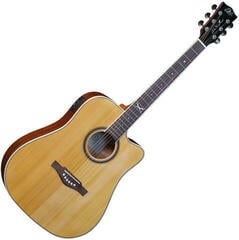 Dreadnought elektro-akoestische gitaar Eko guitars NXT D100ce Natural Dreadnought elektro-akoestische gitaar